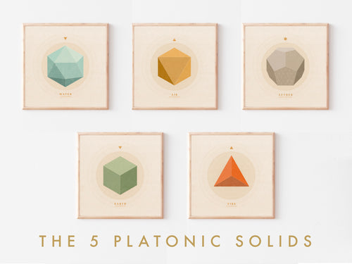 5 Platonic Solids Set