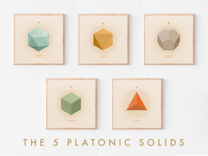 5 Platonic Solids Set